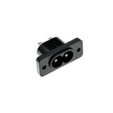 220V 5A AC Dişi Power Giriş Soketi C7 2 Pin Panel Montaj Tip Elektrik Güç Kablo Bağlantı Konnektörü DVM.101.614