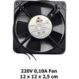 220V Ac 0.10A Soğutucu Fan 12X12X2.5 cm 120MM Panel Sanayi Tip Makine Elektrik Panosu Büyük Boy Fan