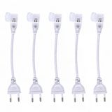 220V Hortum Cob Neon Led Fiş Girişi 5’Li Set Tak Çalıştır Şerit Led Enerji Bağlantı Kablosu Ip65 Uyumlu Vitrin