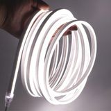 220V Neon LED Hortum 5 Metre 6400K Beyaz Işık 120 Led/m Tak Çalıştır IP65 Su Geçirmez Şerit - Çok Renkli