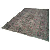 220x320 cm Geometrik Halı Yeşil Geometrik Yün El Dokuma Modern Geometrik Etnik Eskitme Desenli Boho Oturma Odası Salon Yolluk Koridor Mutfak Halısı