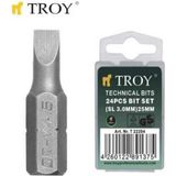 22205 Bits Uç Seti (Düz 4.0X25MM. 24 Adet) - Altın