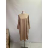 2224_Basic Uzun Kollu Tesettür Tunik., 00460 Bej, S/M