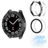 【2+2+3'lü Paket】Jomitvp Samsung Galaxy Watch 6 43 mm Ekran Koruyucu ve Kılıf Seti, bir dizi ters çevrilebilir dış halka, buğu önleyici ve çizilmez temperli cam koruyucu film seti ile birlikte gelir