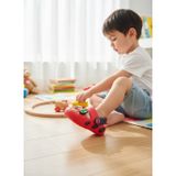 2246-Akınal Unisex Bebek Figürlü Ultra Yumuşak Esnek Kaymaz Tabanlı Sandalet Terlik - NKT02246-KIRMIZI-23-24