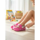 2246-Akınal Unisex Bebek Figürlü Ultra Yumuşak Esnek Kaymaz Tabanlı Sandalet Terlik - NKT02246-PEMBE-23-24