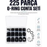 225 Parça Profesyonel O-Ring Conta Kiti Su, Yağ ve Hava Sızdırmazlık Tamir Seti Midastech - Çok Renkli