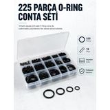 225 Pcs O-Ring Conta Seti Profesyonel Tamir, Bakım ve Sızdırmazlık Çözümü - Lisinya