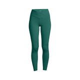 22500-412 Overlap High Waist Tights Kadın Yeşil Dar Paça Tayt