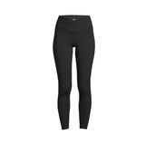 22500-901 Overlap High Waist Tights Kadın Siyah Dar Paça Yüksek Bel Tayt