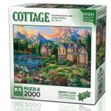 22522 Cozy House By The Lake 2000 Parca Puzzle -Ks Puzzle