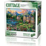 22522 Cozy House By The Lake 2000 Parça Puzzle -Puzzle