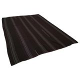 225x300 cm Çizgili Kilim Kahverengi Çizgili Yün El Dokuma Modern Geometrik Etnik Eskitme Desenli Boho Oturma Odası Salon Yolluk Koridor Mutfak Halısı