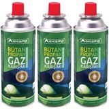 227 gr Orcamp Bütan Propan Gaz Karışımı Kartuş Tüp 3'lü Paket - KTS227 Kamp ve Piknik İçin İdeal