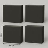 22DNS 59X56X9CM 4 Adet Sünger Balkon-Bahçe-Kafe,çay Seti,koltuk Takımı,oturma Grubu,ofis Koltuğu - Çok Renkli