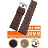 22MM 24MM 26MM 27MM 28MM 29MM 30MM 32MM Diesel Saat Uyumlu Kahverengi Renk Deri Saat Kordonu Dzs - 29 mm