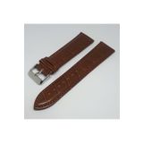 22mm Açık Kahve Taba Renk Croco Suni Deri Saat Kordonu
