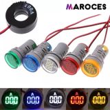 22Mm Dijital Ampermetre 0-100A Arası Ac Ampermetre Kırmızı