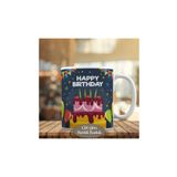 23-2148034834 Pastalı Happy Birthday Yazılı Kupa Bardak
