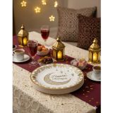 23 cm Gold Varaklı Ramazan Tema Karton Tabak 6 Parça - Ramazan Sofra ve İkram Tabağı