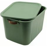 23 LT Kapaklı Organizer Kutu – Yan Kulplu Büyük Boy Plastik Saklama ve Depolama Kutusu – Çok Amaçlı Düzenleyici Kutu – Dolap, Banyo, Ofis ve Oyuncak Düzeni İçin (40x30x25cm) (2)