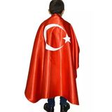 23 Nisan, 29 Ekim,10Kasım,30 Agustos, Kız Erkek Çocuk İlkokul Ay Yıldız Pelerin 1 Adet