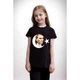 23 Nisan Atatürk Kutlama Baskılı %100 Pamuk Premium Siyah Tişört - XL