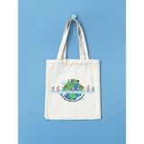 23 Nisan Çocuk Bayramı Bez Çanta, Ham Bez Çanta, Tote Bag Çanta, Pinterest Çanta - 10D-Krem