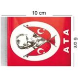 23 Nisan Süsleri 23 Nisan Hediyeleri İpli Ay Yıldızlı Bayrak 50 li, 50'li mini ipli ata baskılı bayrak
