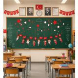 23 Nisan Süsleri Özel Kesim Banner 23 Nisan Hediyelik Bayrak Oynayan Çocuklar