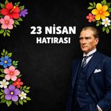 23 Nisan Ulusal Egemenlik ve Çocuk Bayramı Premium Vinil Pano Süsü 160x160 cm | Tek Parça Okul Dekoru (Model 14)