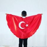 23 Nisan/pelerin/bayrak/türk Bayrağı Tasarımlı Çocuk Pelerini