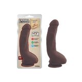 23,5 cm Vajinal ve Anal Gerçekçi Realastik Melez Kıkırdaklı Dildo