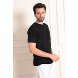 2351-1 Modelli Cepli O Yaka Trender Erkek T-Shirt SİYAH