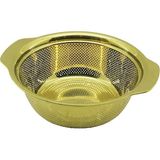 23CM Gold Paslanmaz Metal Sepet Süzgeç Kendinden Kulplu (5224) - Renkli - 1