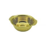 23Cm Gold Paslanmaz Metal Sepet Süzgeç Kendinden Kulplu (5690)