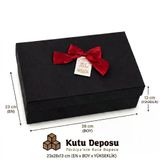 23X28x13 Cm Hediye Kutusu-Siyah