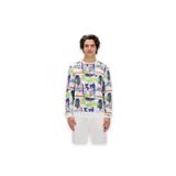 24.02.12.017 Flame Crewneck Sweat Beyaz Erkek Sweatshirt