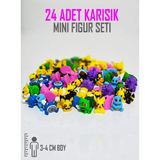 24 Adet Mini Pokemon Figür Oyuncak Paketi 3 cm Boy (Pikachu Garantili)