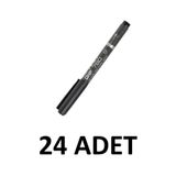 24 Adet Ohp Asetat Kalemi Siyah 780-Sm M Uçlu Permanent