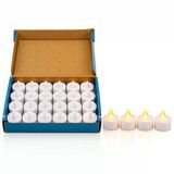 24 Adet Pilli Yuvarlak - Beyaz Renkli Led Mum Çap : 3.7Cm Yükseklik : 3.5Cm İ10-024 (5570)