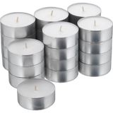 24 Adet Tealight Mum Çap: 5,9 cm Ikea 24'lü Set Dekoratif Mum Beyaz Mum