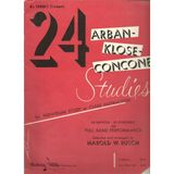 24 Arban-klose-concone Studies: B-flat Cornet (Trumpet)