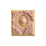 24 Bölmeli Madlen Çikolata Kutusu Pembe Renkli - 0,5 x 7 cm