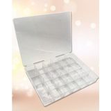 24 Bölmeli Takı Organizer Kutusu, Düzenleyici ve Şık Kutu (25,50,19 Cm) - Altın