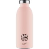 24 Bottles 500 ml Pembe Clima Bottle Dusty Pink Paslanmaz Çelik Termos
