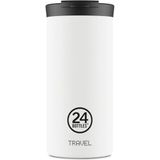 24 Bottles 600 ml Beyaz Travel Tumbler Ice White Paslanmaz Çelik Termos Bardak