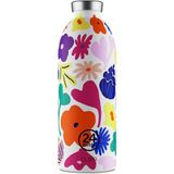 24 Bottles 850 ml Renkli Clima Bottle Acqua Fiorita Paslanmaz Çelik Termos