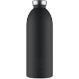 24 Bottles 850 ml Siyah Clima Bottle Tuxedo Black Paslanmaz Çelik Termos