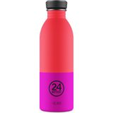 24 Bottles Urban Bottle Energy Paslanmaz Çelik Su Şişesi 500 ml - Kırmızı - Pembe